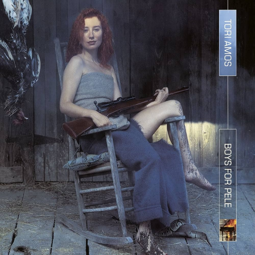 Boys for Pele album cover by Tori Amos with striking imagery reflecting the album's intense themes.